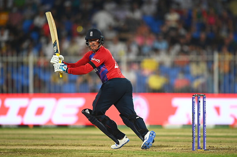 Jason Roy batting for England