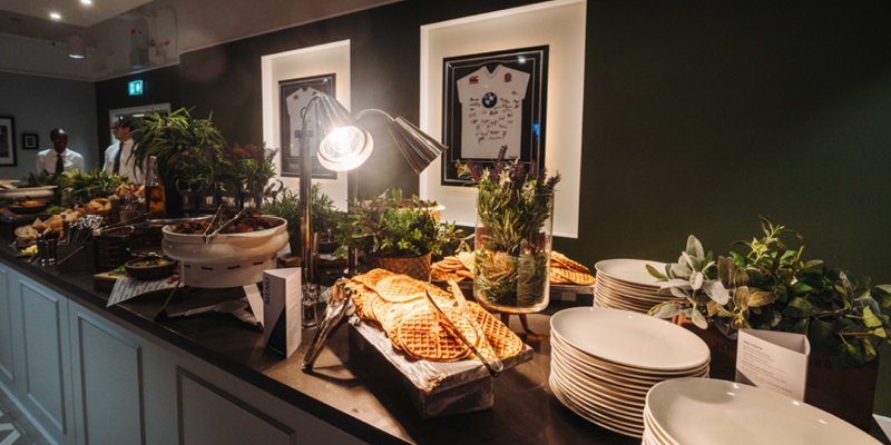 Grazing stadium in Allianz Suite at Allianz Stadium Twickenham