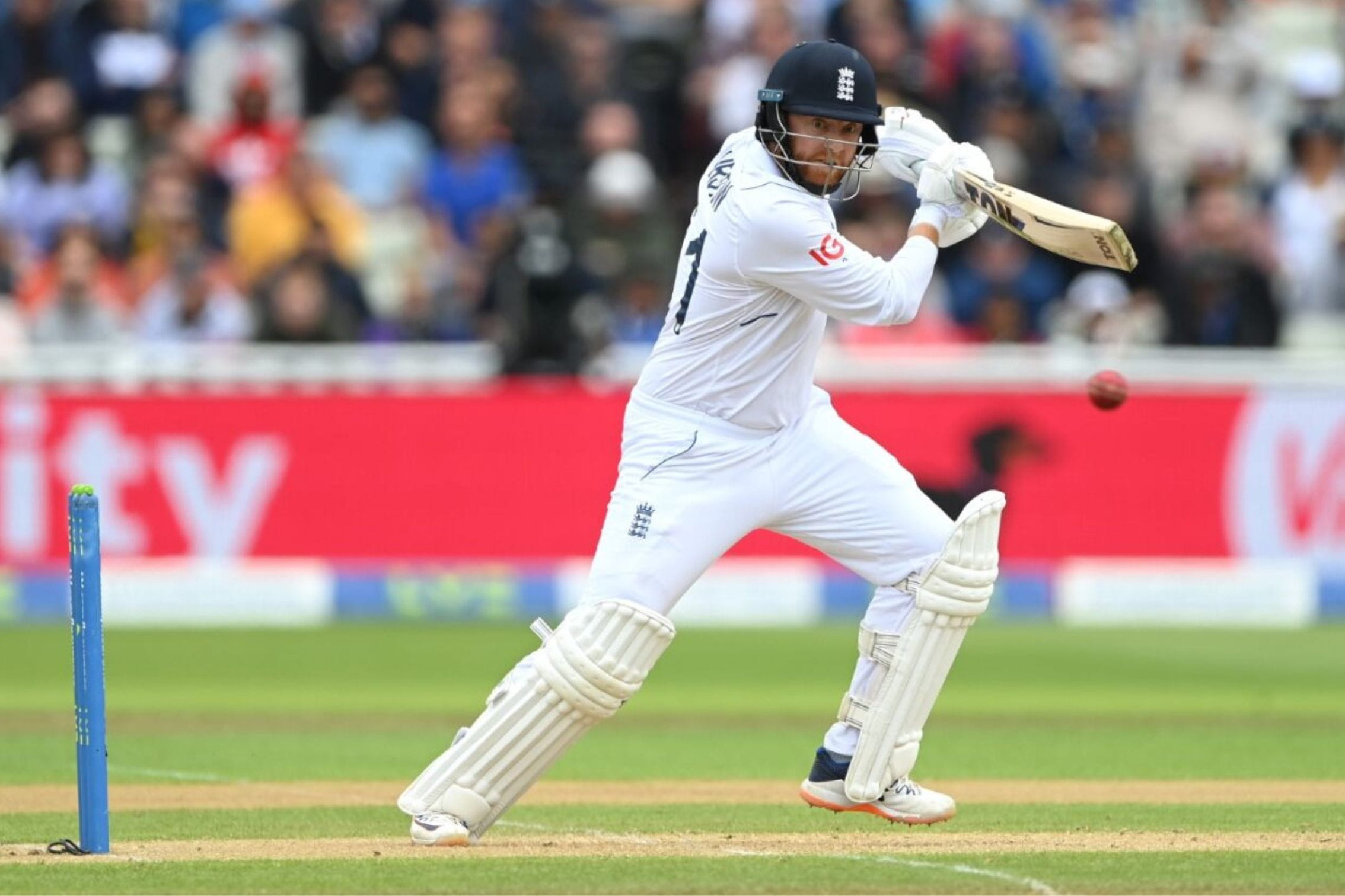 England Cricketer batting ball 2023 