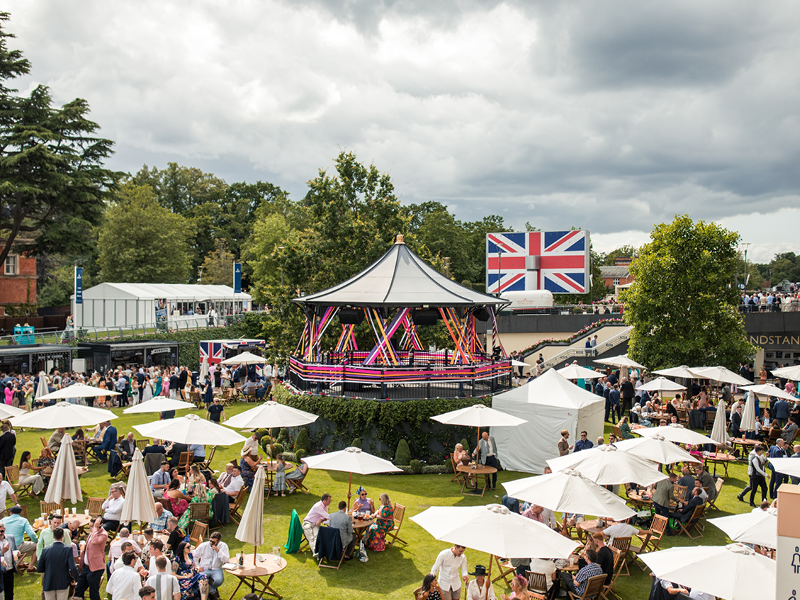 Royal ascot enclosure at Ascot racecourse