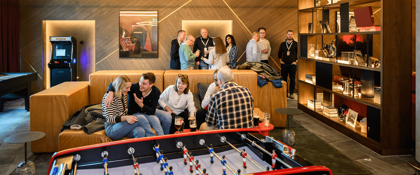 Guests in The loft at Allianz Stadium, Twickenham's newest hospitality match day experience