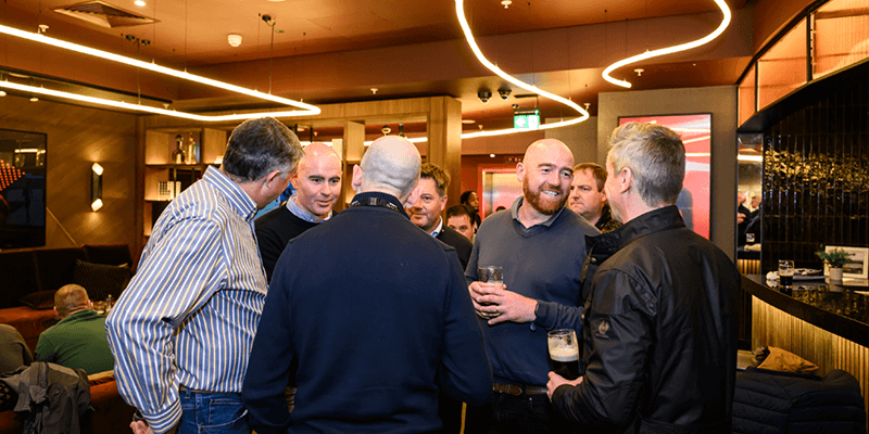Guests in The loft at Allianz Stadium, Twickenham's newest hospitality match day experience