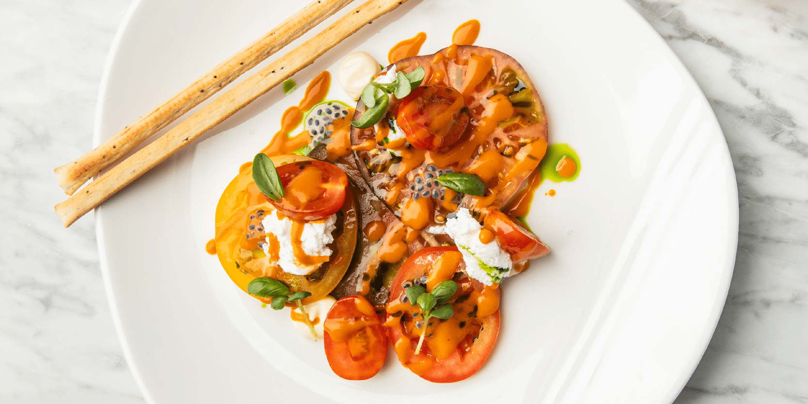 A starter from Tom Shepherd menu that he will serve at Edgbaston's major match days in 2025 in the Warwickshire Suite hospitality 