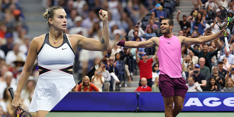 Carlos Alcaraz and Aryna Sabalenka