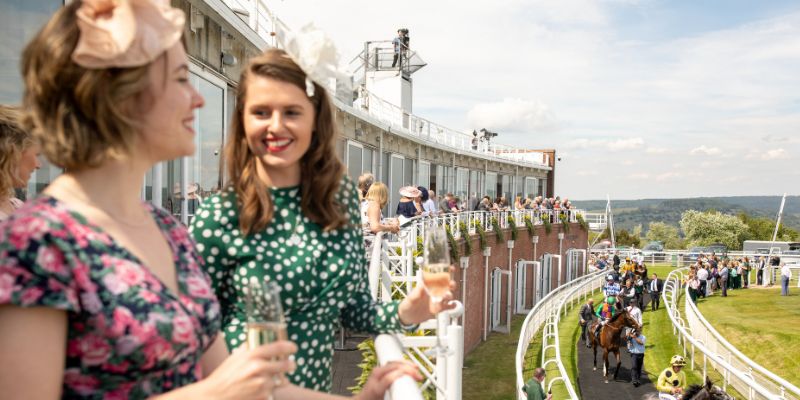 Guests enjoying Qatar Goodwood Festival