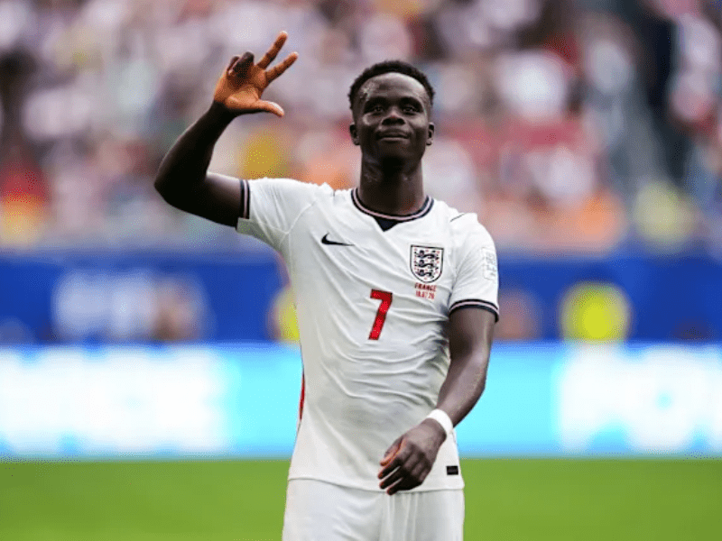 Saka celebrating