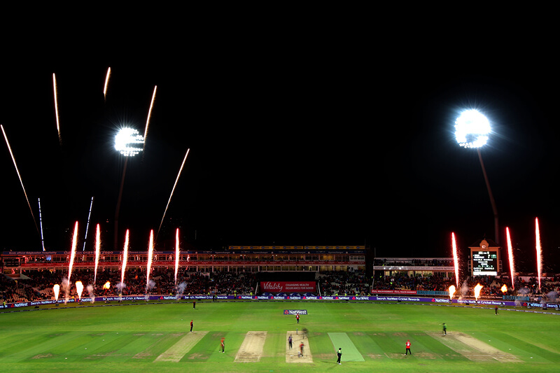 Fireworks after England won a T20 match