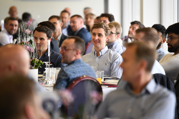 Guests enjoying a talk with Warwickshire Bears legends