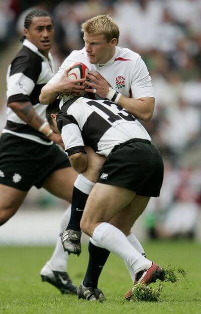 Stuart Abbott in action against the Barbarians in 2006