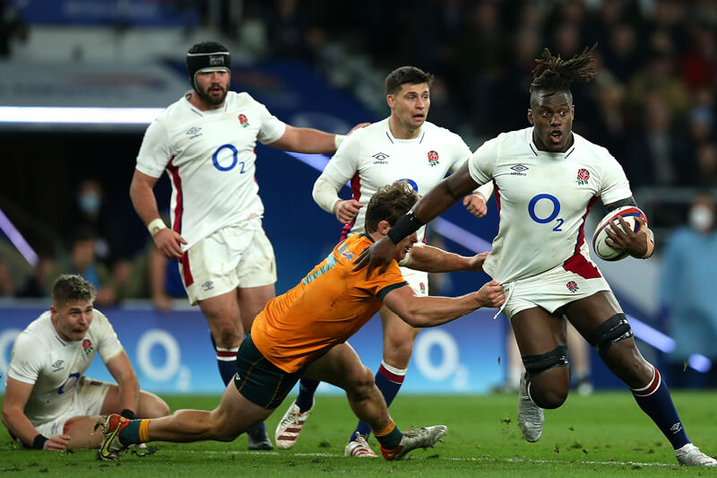 England playing Australia in the 2021 Autumn Nations Series