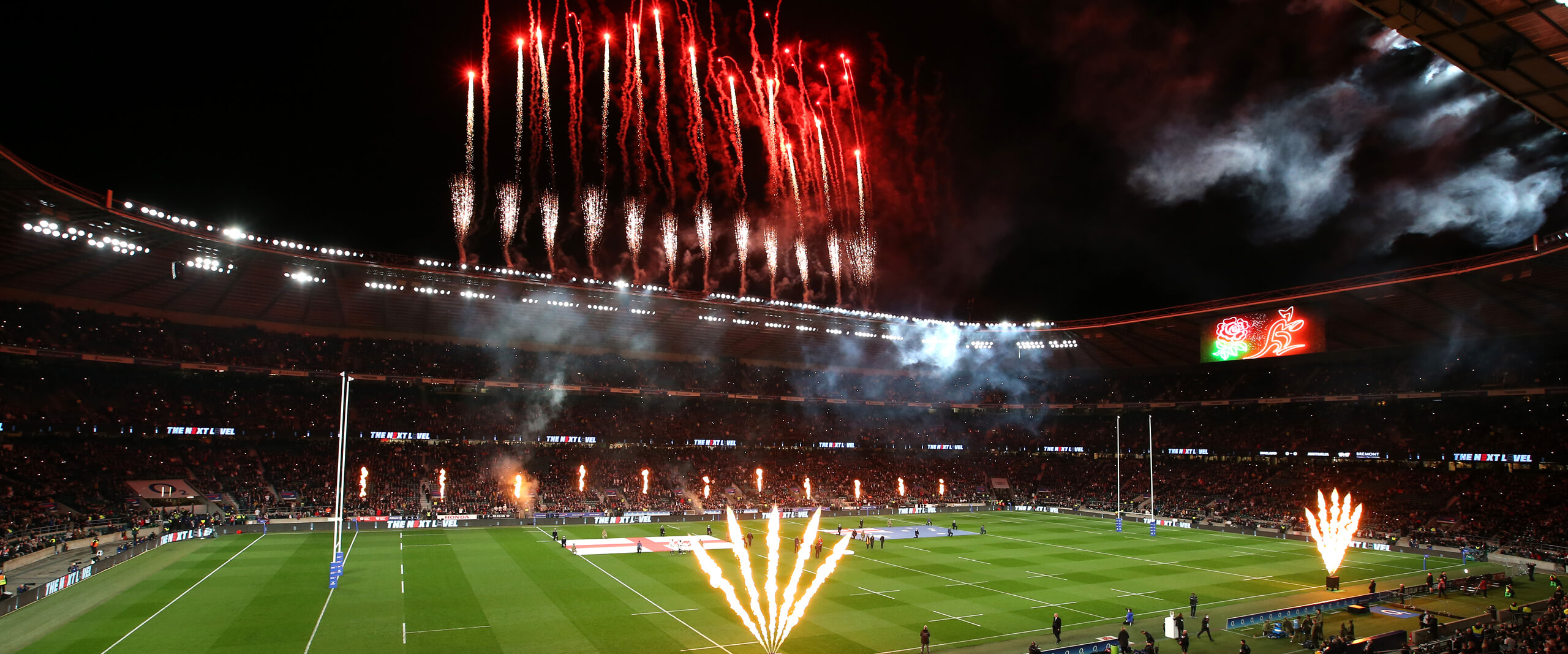 Opening at the 2021 Autumn Nations Series rugby tournament England V Australia