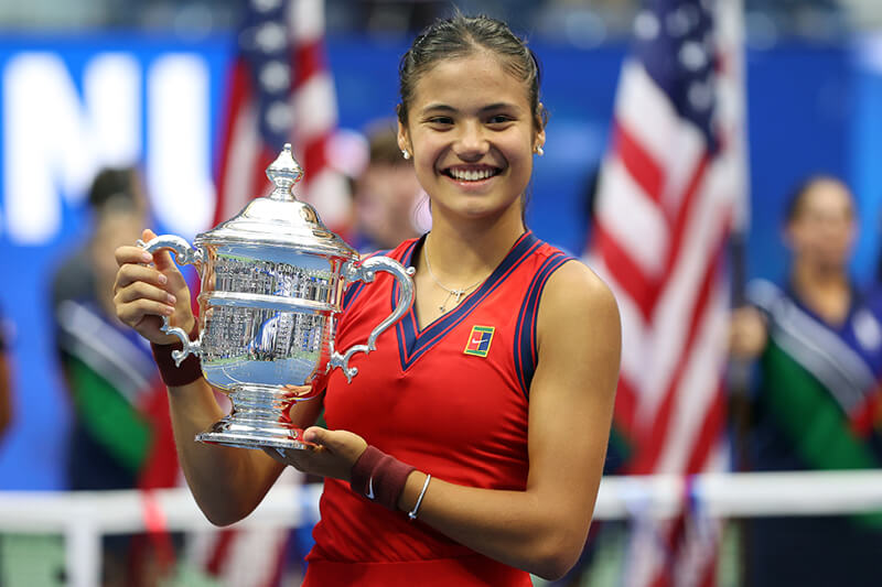 Emma Raducanu at the 2021 US Open 