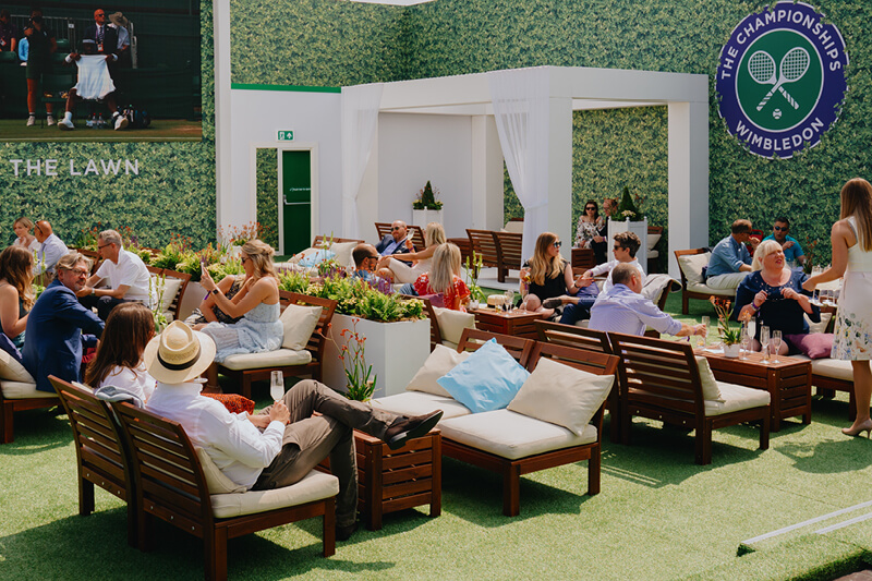 The Lawn hospitality at Wimbledon