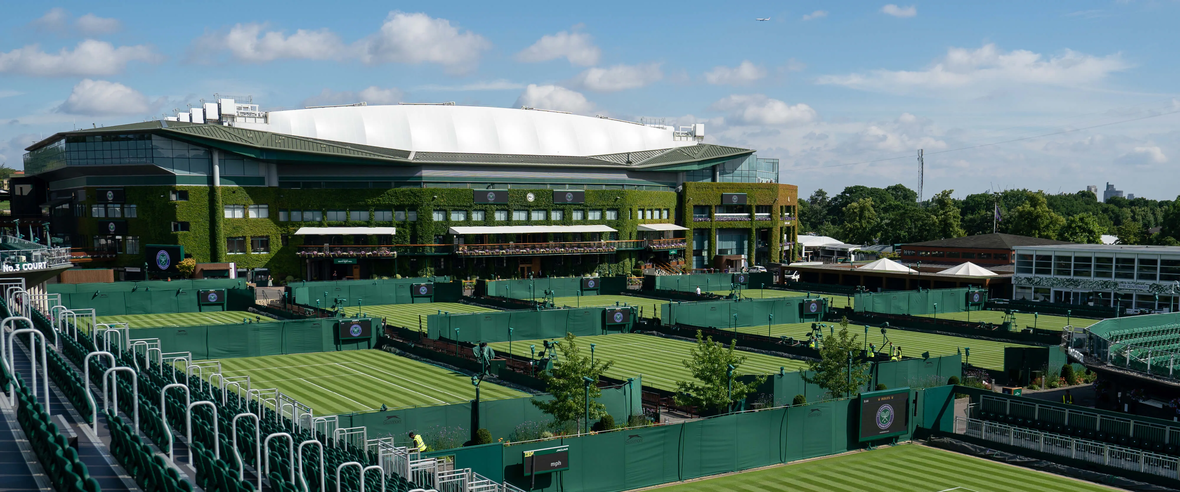 Wimbledon Courts Empty