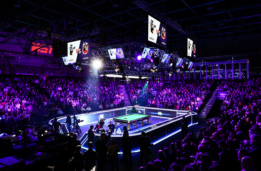 View from VIP booths inside arena