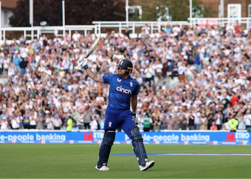 England in action during an ODI at The Kia Oval
