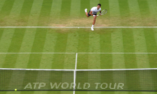 Novak Djokovic at Eastbourne International 2017.