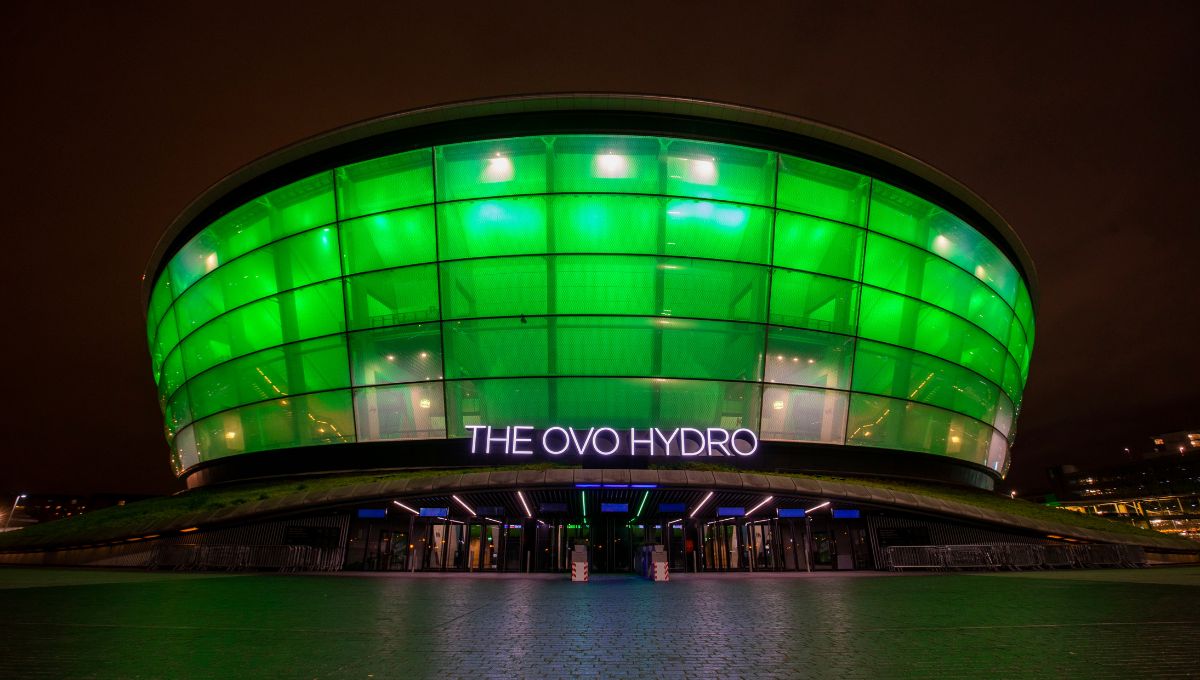 The Ovo Hydro at night
