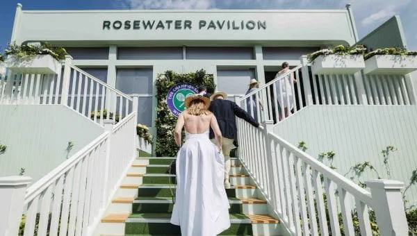 Official hospitality in the Rosewater Pavilion at The Championships, Wimbledon