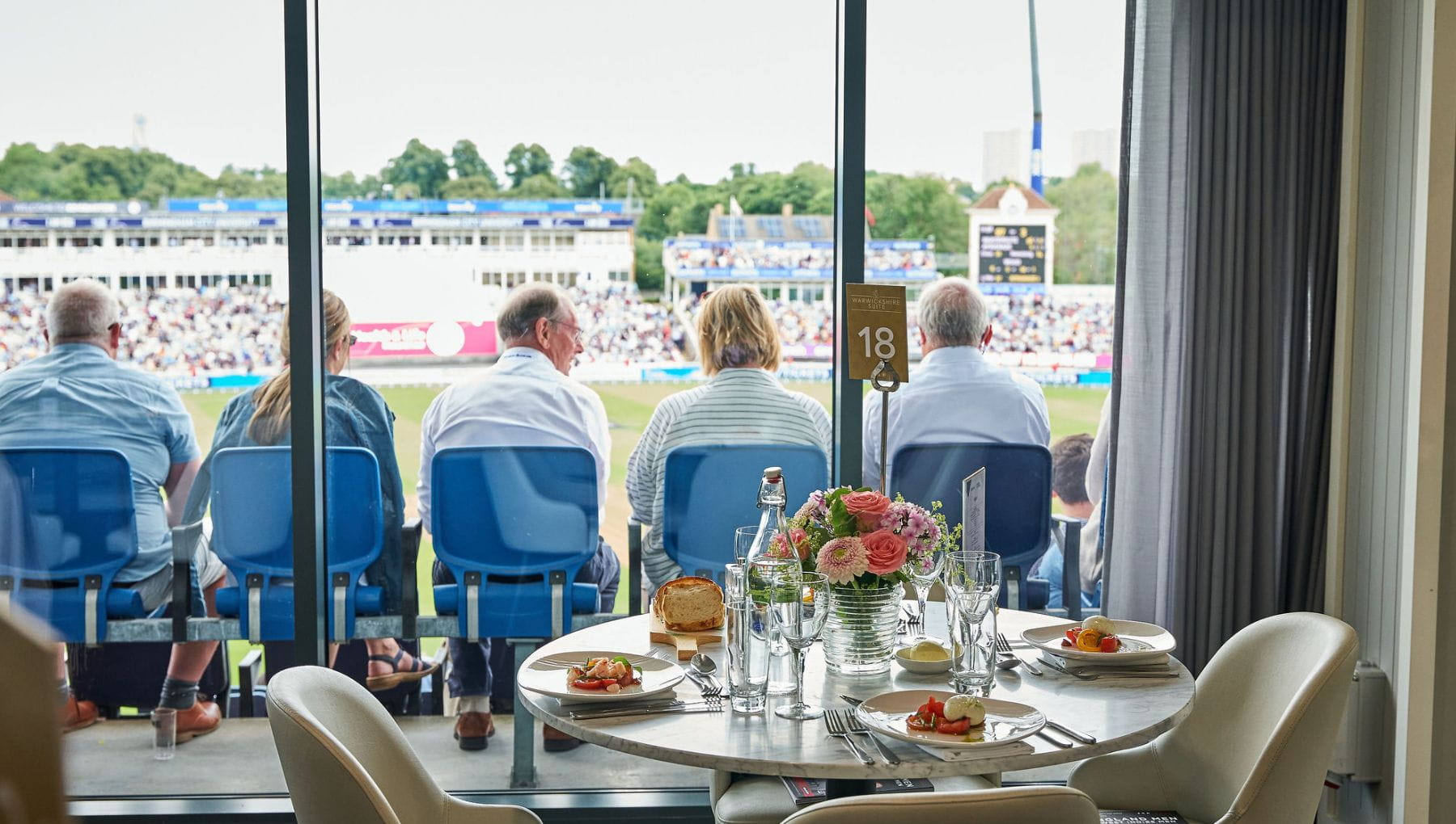 Guests enjoying Warwickshire hospitality