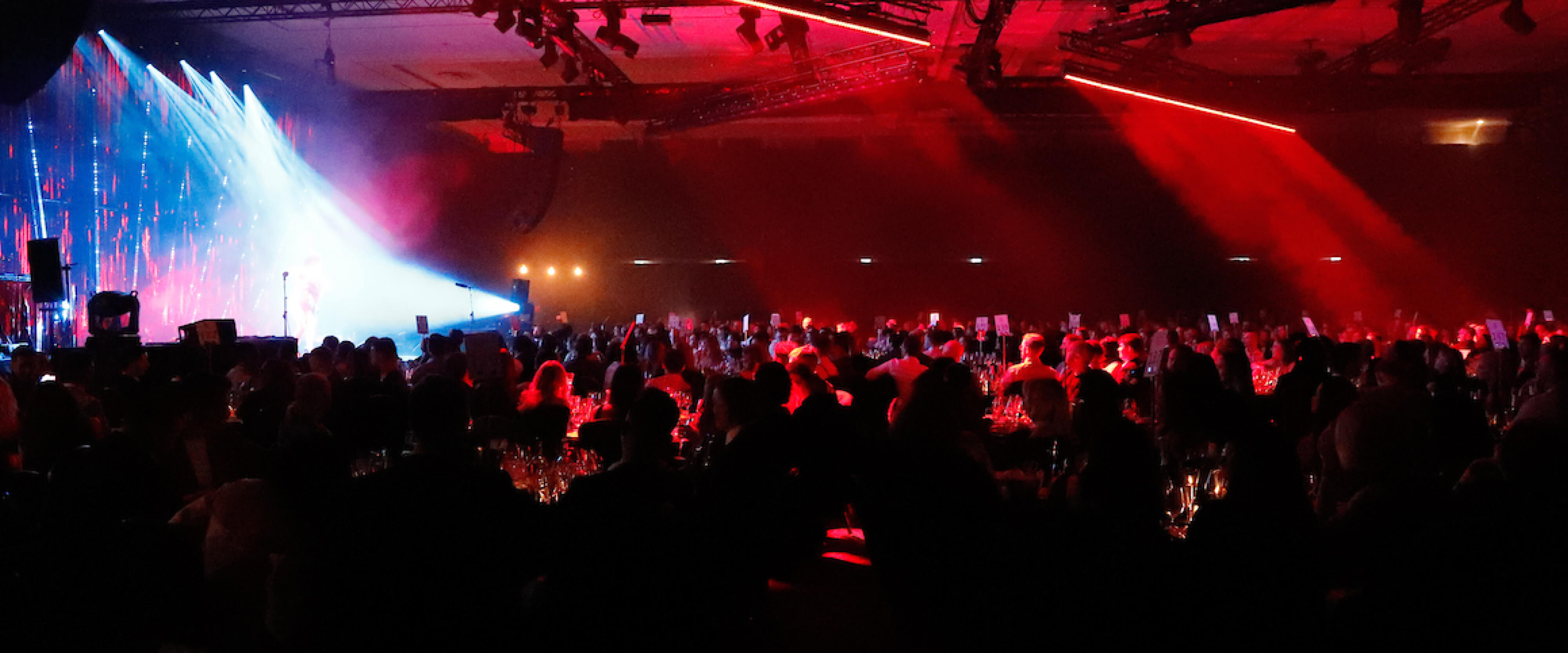 View from the tables at the Brit Awards in the O2 Arena London