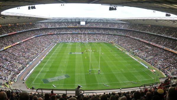 View of Twickenham Stadium on a matchday