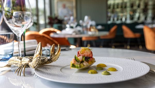 A five-course menu served within Le Gavroche at Wimbledon