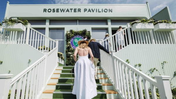 Official hospitality in the Rosewater Pavilion at The Championships, Wimbledon